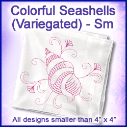 A Colorful Seashells (Variegated) Design Pack