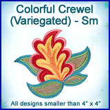 A Colorful Crewel (Variegated) Design Pack