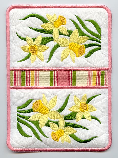 Narcissus Pot Holder (In-the-Hoop)