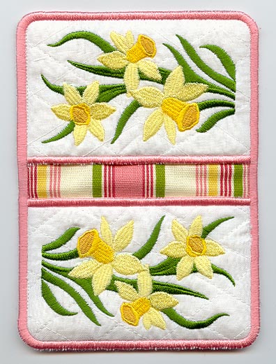 Narcissus Pot Holder (In-the-Hoop)