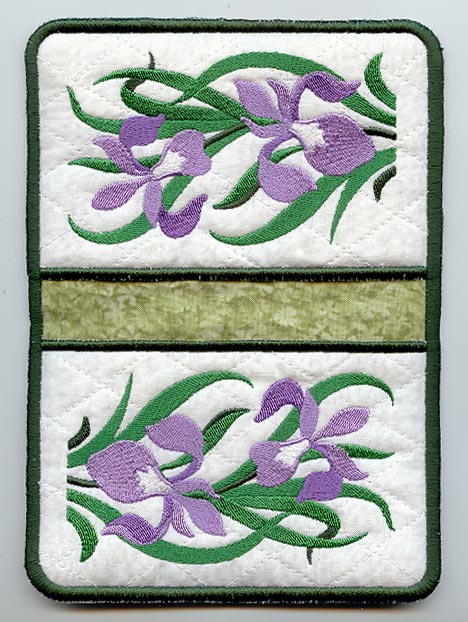 Iris Pot Holder (In-the-Hoop)