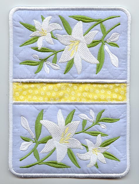 Madonna Lily Pot Holder (In-the-Hoop)