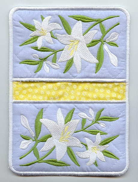 Madonna Lily Pot Holder (In-the-Hoop)