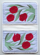 Tulips Pot Holder (In-the-Hoop)