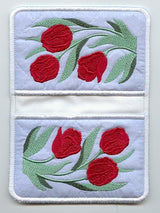 Tulips Pot Holder (In-the-Hoop)