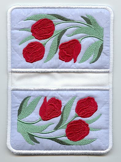 Tulips Pot Holder (In-the-Hoop)