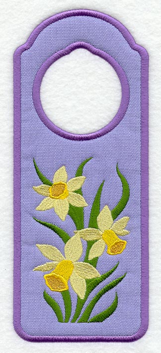 Narcissus Door Hanger (In-the-Hoop)