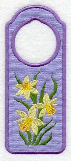 Narcissus Door Hanger (In-the-Hoop)
