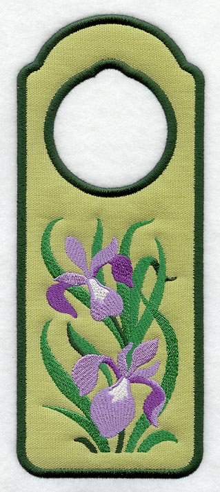 Iris Door Hanger (In-the-Hoop)