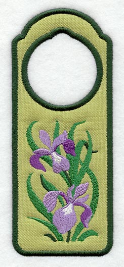 Iris Door Hanger (In-the-Hoop)