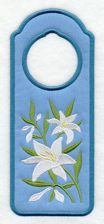 Madonna Lily Door Hanger (In-the-Hoop)