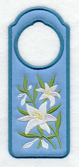 Madonna Lily Door Hanger (In-the-Hoop)