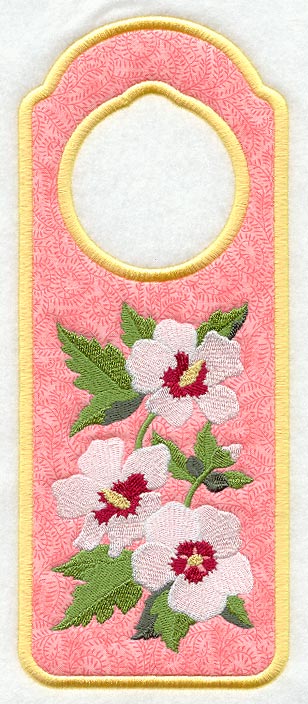 Rose of Sharon Door Hanger (In-the-Hoop)