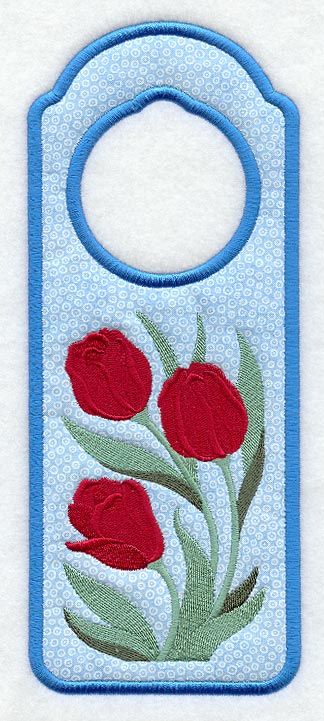 Tulips Door Hanger (In-the-Hoop)