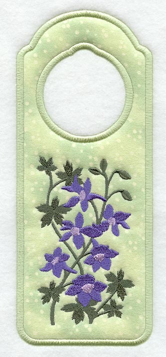 Larkspur Door Hanger (In-the-Hoop)