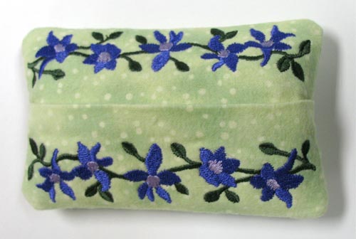 Larkspur Tissue Holder (In-the-Hoop)