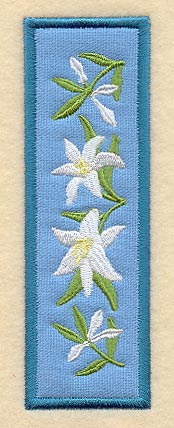 Madonna Lily Bookmark (In-the-Hoop)