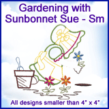 A Gardening with Sunbonnet Sue Design Pack