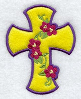 Floral Cross (Magnet) (In-the-Hoop)