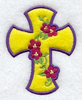 Floral Cross (Magnet) (In-the-Hoop)