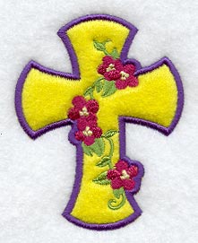 Floral Cross (Magnet) (In-the-Hoop)