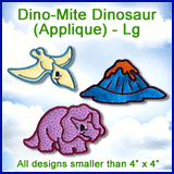 A Dino-Mite Dinosaur (Applique) Design Pack