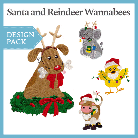 A Santa and Reindeer Wannabes Design Pack