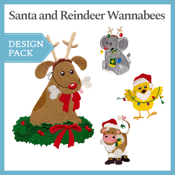 A Santa and Reindeer Wannabes Design Pack
