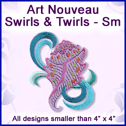 A Art Nouveau Swirls & Twirls Design Pack