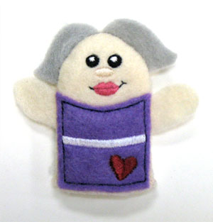 Noah's Wife Finger Puppet (In-the-Hoop)