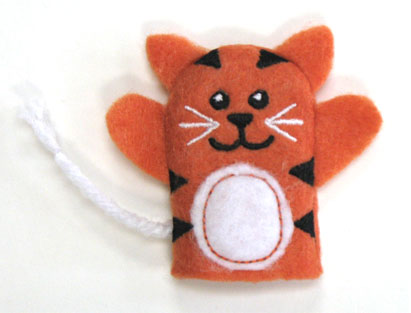 Tiger Finger Puppet (In-the-Hoop)