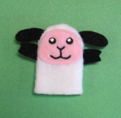 Sheep Finger Puppet (In-the-Hoop)