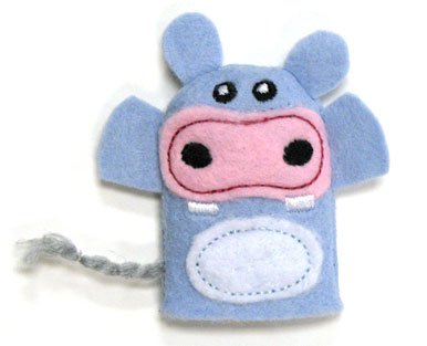 Hippopotamus Finger Puppet (In-the-Hoop)