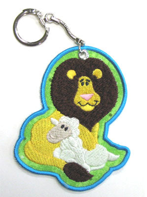 Lion and Lamb Keychain (In-the-Hoop)