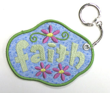 Faith Keychain (In-the-Hoop)