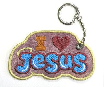 I Love Jesus Keychain (In-the-Hoop)