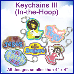 A Keychains III (In-the-Hoop) Design Pack