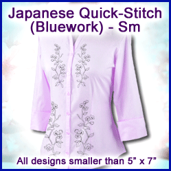 A Japanese Quick-Stitch (Bluework) Design Pack