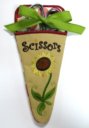 Sunflower Scissors Case - Lg (In-the-Hoop)