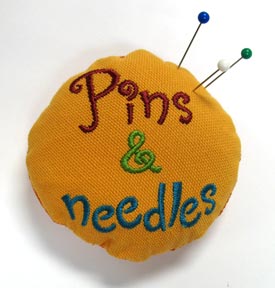 Pins and Needles Pincushion (In-the-Hoop)