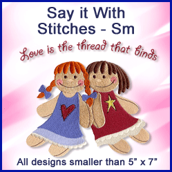 A Say It with Stitches Design Pack