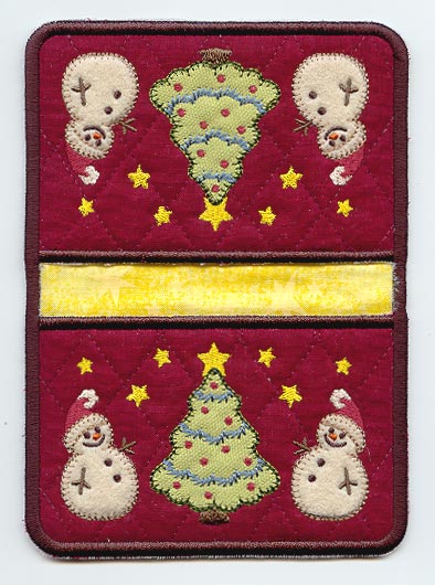 Snowy Hearts Pot Holder (In-the-Hoop)