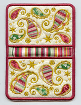 Christmas Paisley Pot Holder (In-the-Hoop)