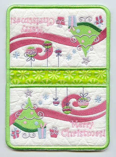 Merry, Frosty Christmas Pot Holder (In-the-Hoop)