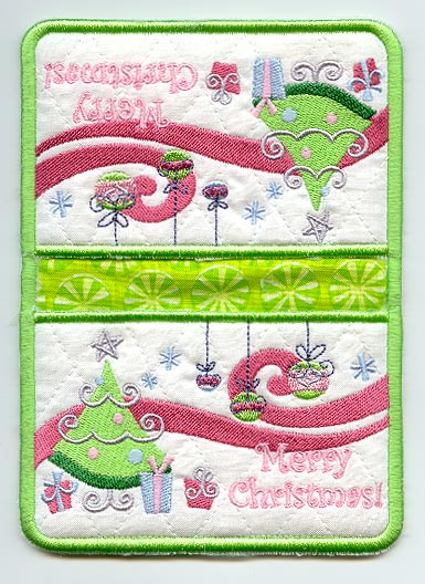 Merry, Frosty Christmas Pot Holder (In-the-Hoop)