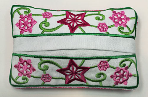 Swirling Snowflakes Tissue Holder (In-the-Hoop)