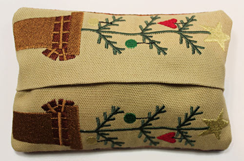 Cozy Christmas Tissue Holder (In-the-Hoop)