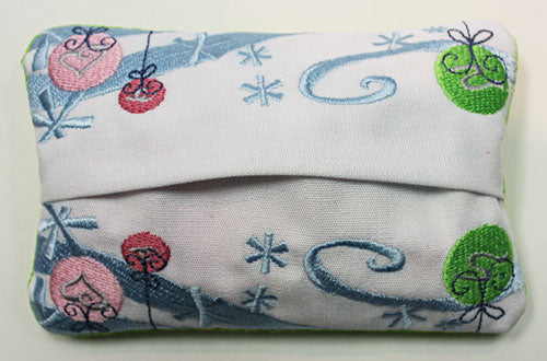 Merry, Frosty Christmas Tissue Holder (In-the-Hoop)