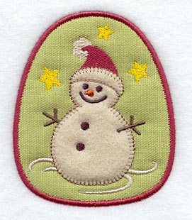 Snowman Magnet (In-the-Hoop)