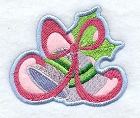 Christmas Bells Magnet (In-the-Hoop)